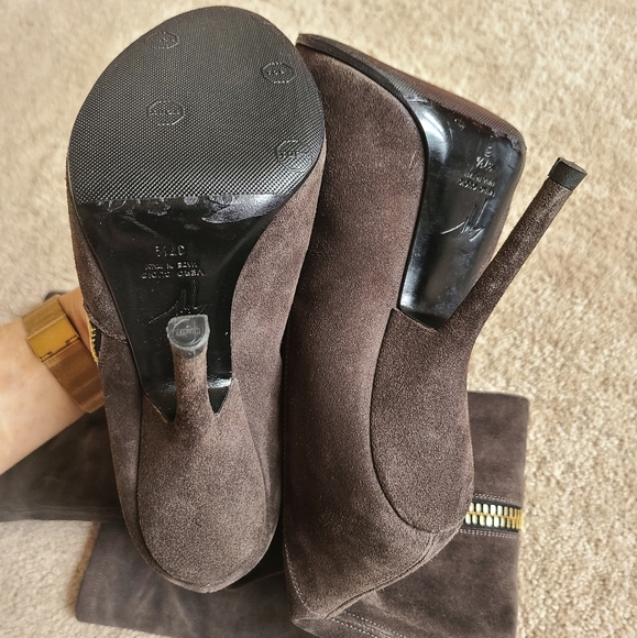 ❤️ Giuseppe Zanotti Vera OTK flan suede boots 37.5 - Picture 6 of 9